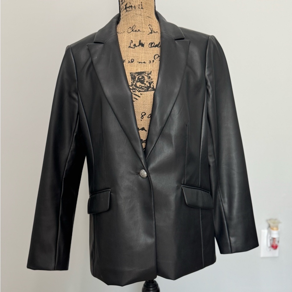 Black faux leather Jacket